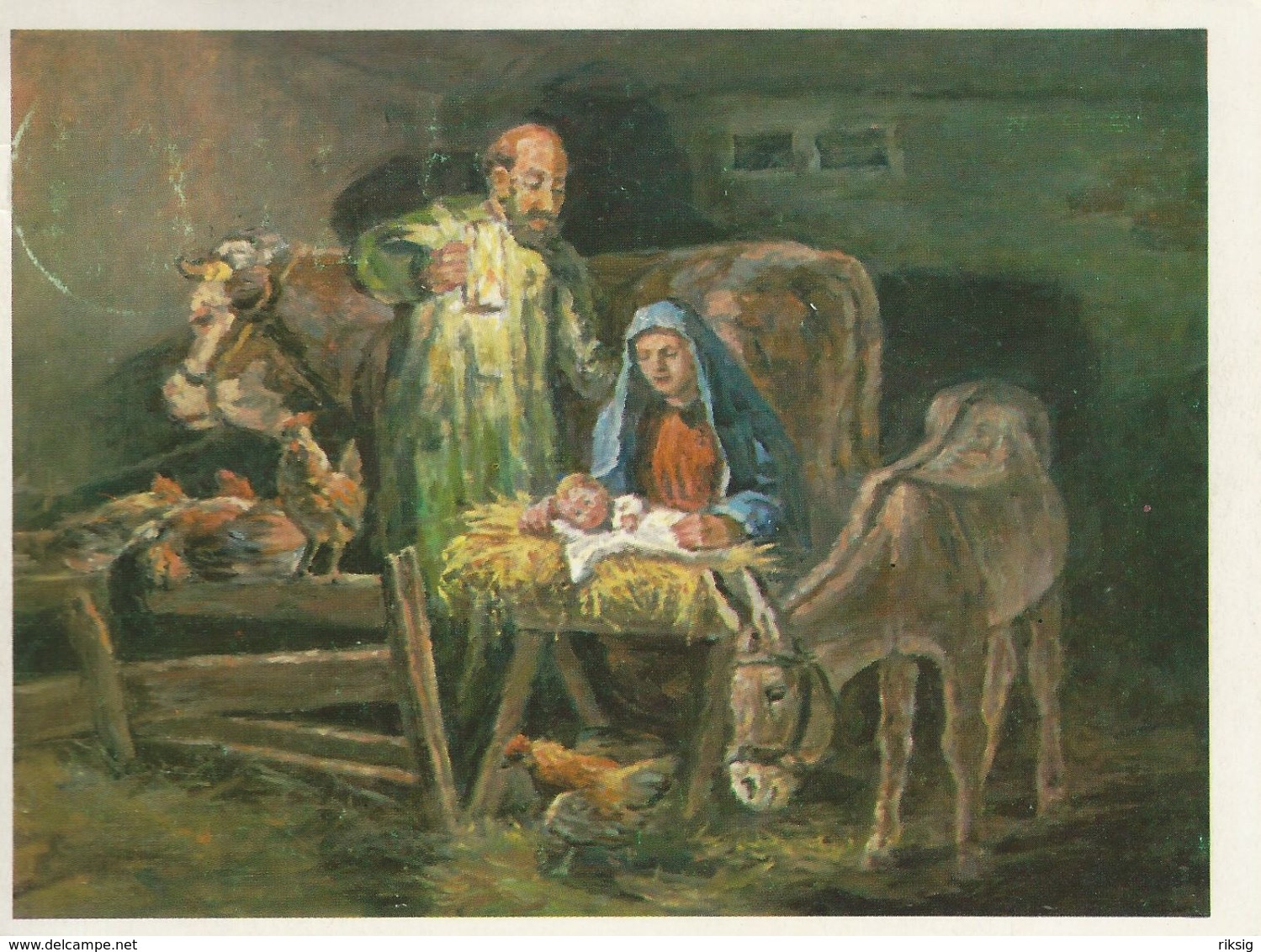 Painting - P. Moleweld. With Christmas Seal. Denmark.  # 05669 - Paintings