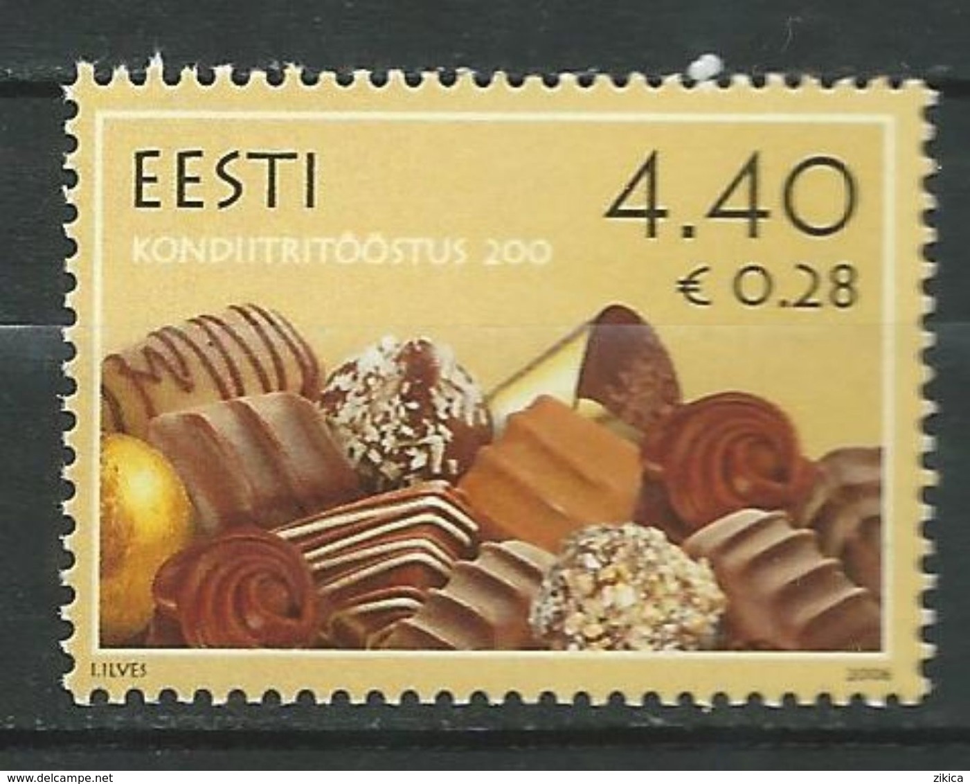 Estonia 2006 The 200th Anniversary Of The Estonian Confectionery Industry.chocolate. MNH - Estland