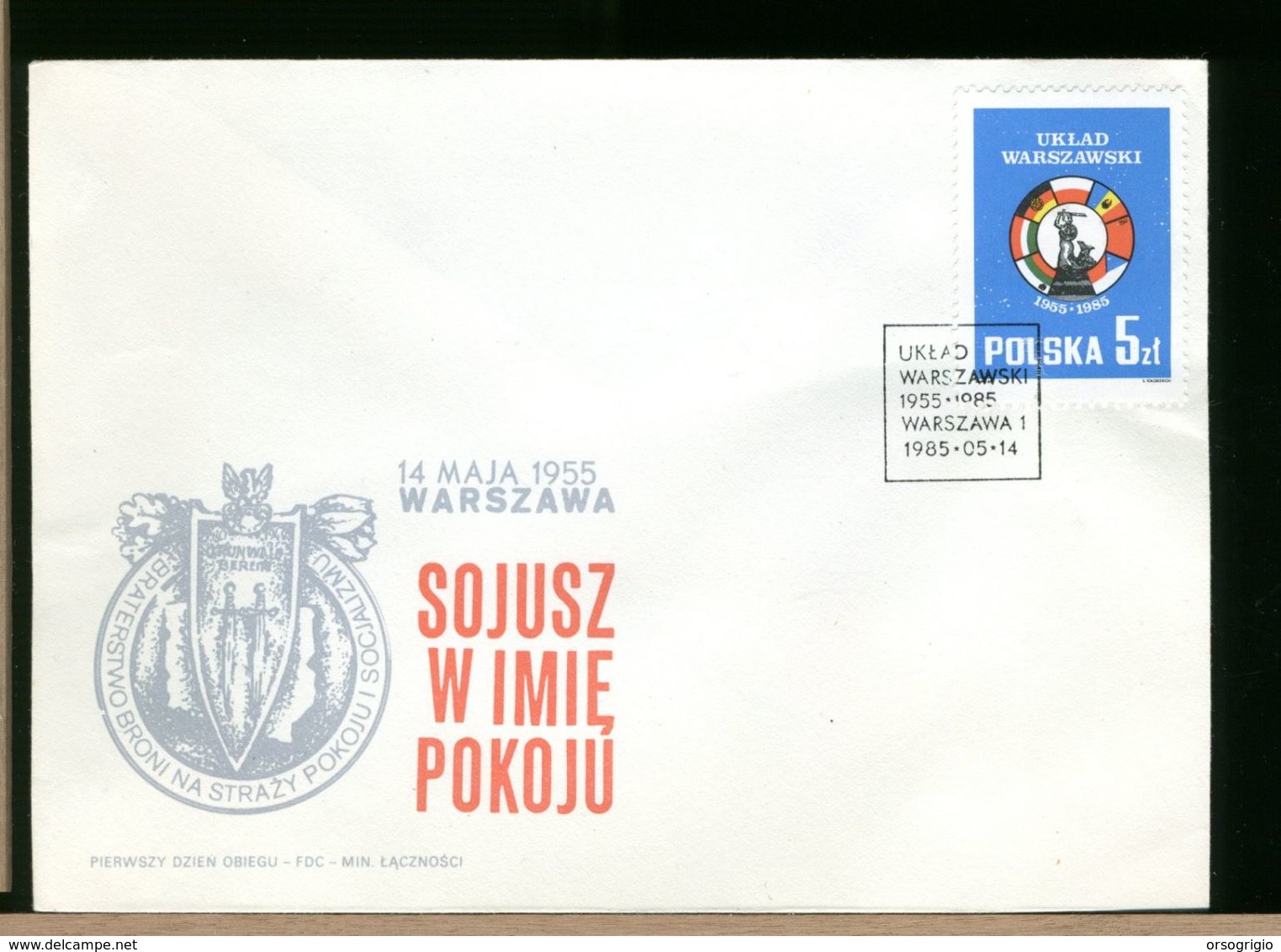 POLSKA - FDC - 1985 - UKLAD WARSZAWSKI - FDC