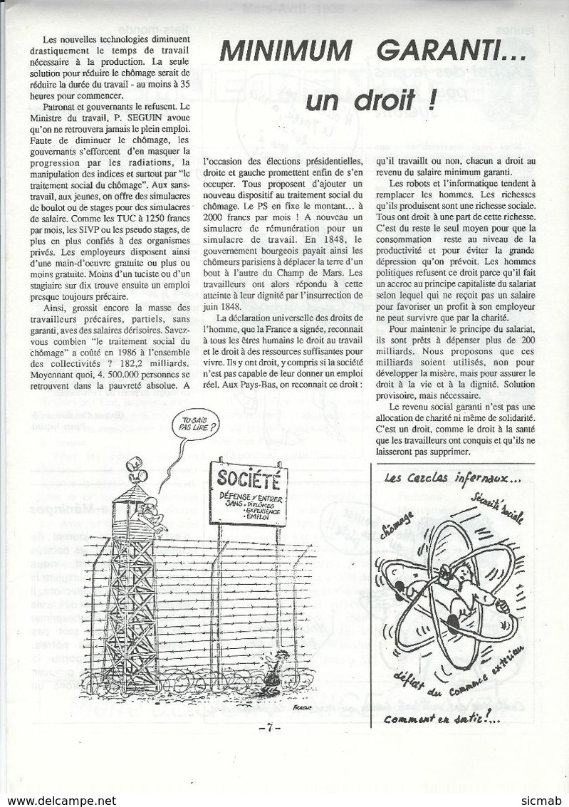 Elections Avril 1988, Matériel éléctoral 5/5. PIERRE JUQUIN. Profession De Foi, Tract Remue- Meninge - Non Classés