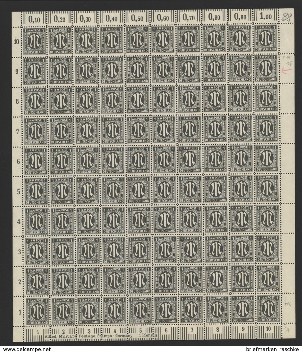 Am-Post-Bogen,16Az,BT.5,mit II,V,IX,,xx (M7) - Sonstige & Ohne Zuordnung