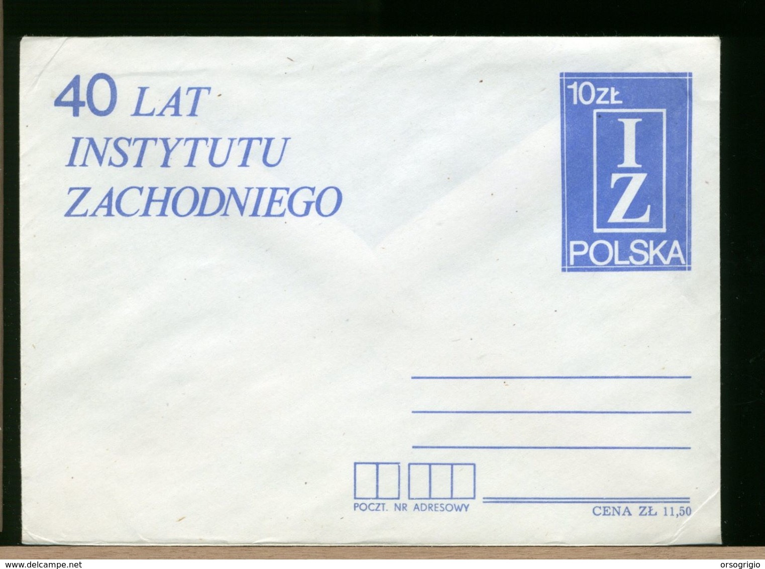 POLSKA - BUSTA INTERO POSTALE - GANZSACHEN - INSTYTUTU ZACHODNIEGO - Interi Postali