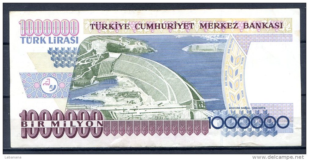 459-Turquie Billet De 1 000 000 Lira 1995 C34 - Turkey