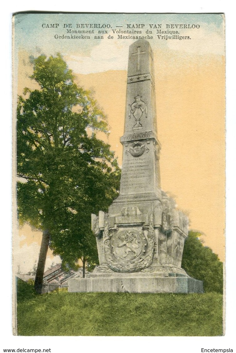 CPA - Carte Postale  - Belgique - Camps De Beverloo - Monument - 1935 (CP201) - Beringen