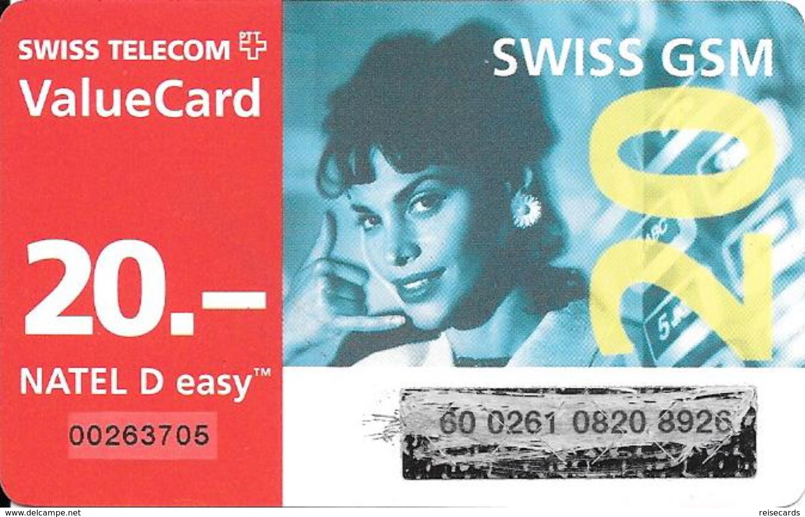 Swiss Telecom: Value Card Natel D Easy - Schweiz