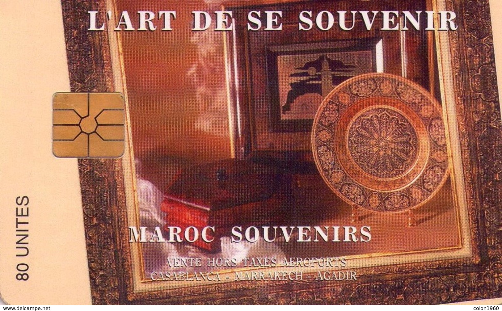 MARRUECOS. AVE-11. Maroc Souvenirs - L'Art De Se Souvenir (With Logo). 80U. (010) - Marruecos