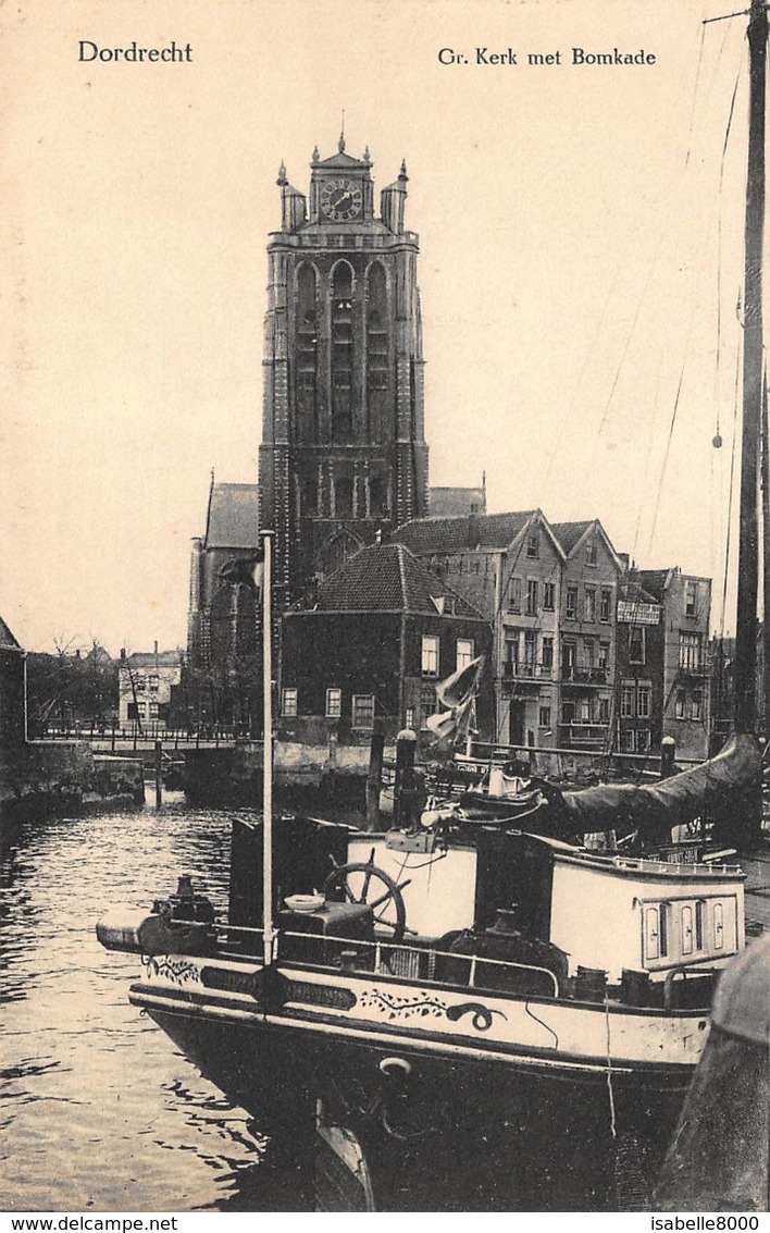 Dordrecht   Grote Kerk Met Bomkade      I 2703 - Dordrecht