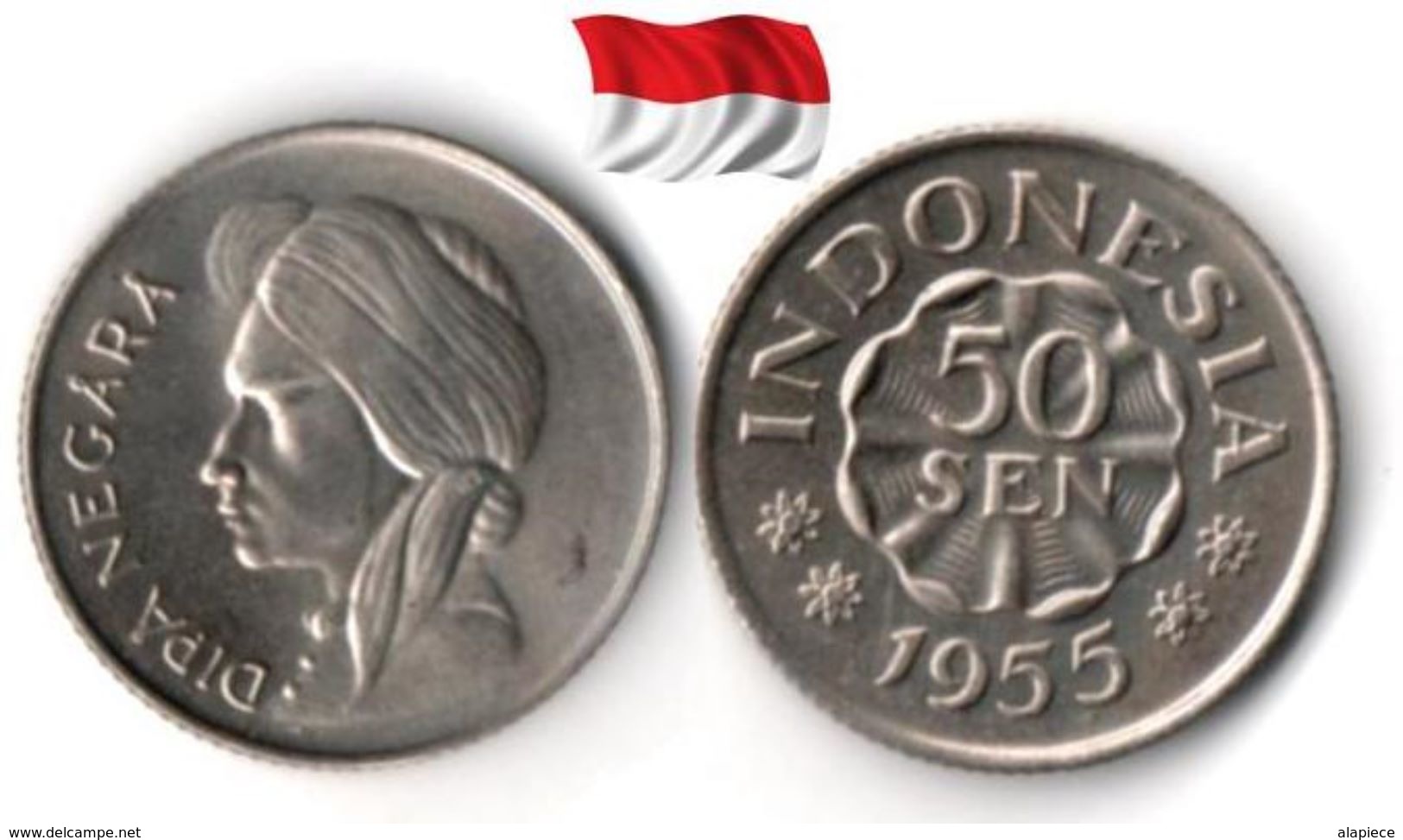 Indonésie - 50 Sen 1955 (UNC) - Indonésie