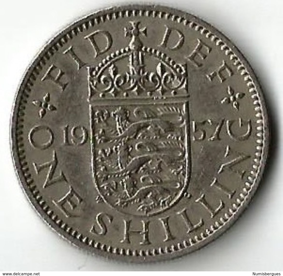 Pièce De Monnaie 1 Shilling 1957 - I. 1 Shilling