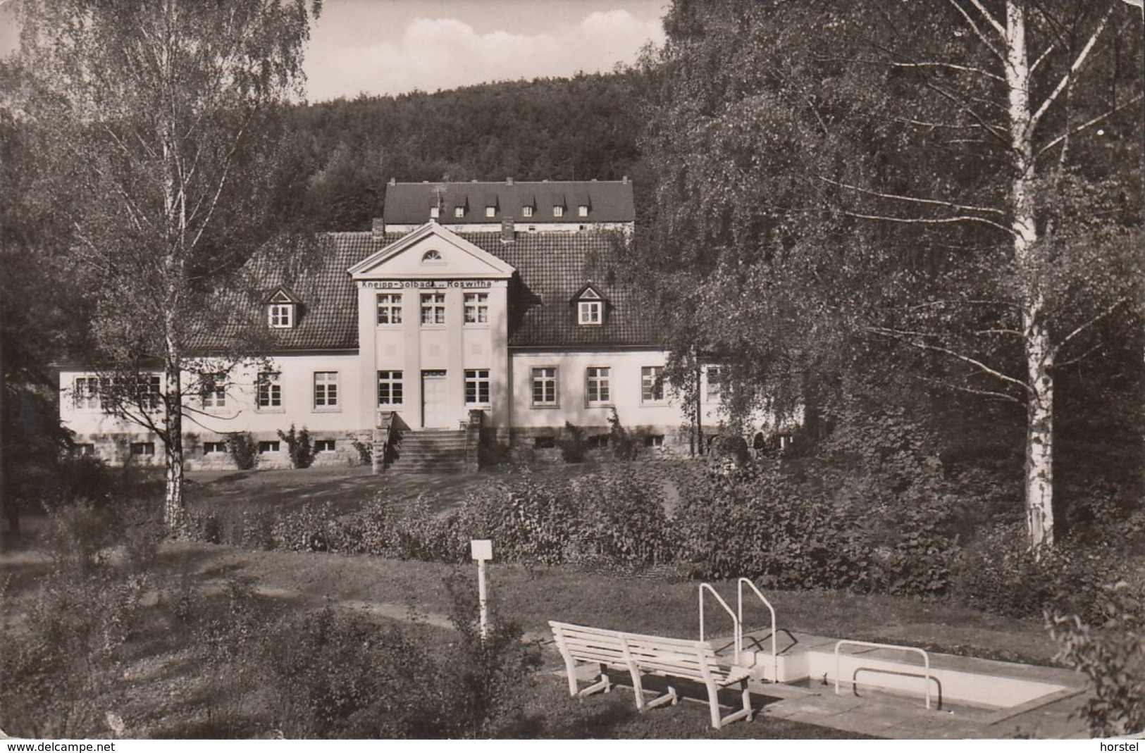 D-37581 Bad Gandersheim - Das Kneipp-Solbad "Roswitha" - Wasser -Trettbecken (60er Jahre) - Bad Gandersheim