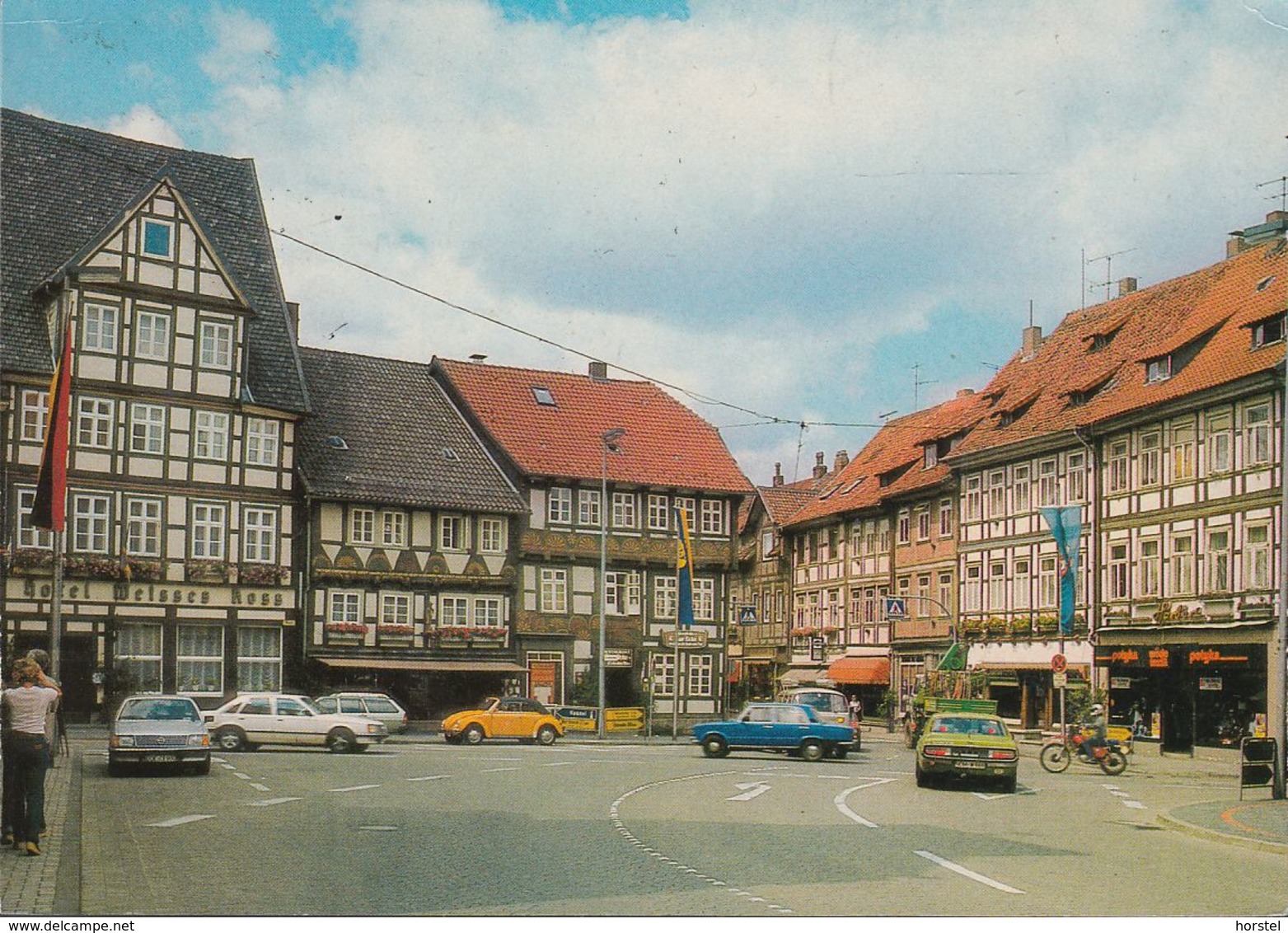 D-37581 Bad Gandersheim - Fachwerkhäuser - Marktplatz - Cars - Opel - Ford Granada - VW Cabrio - Nice Stamp - Bad Gandersheim