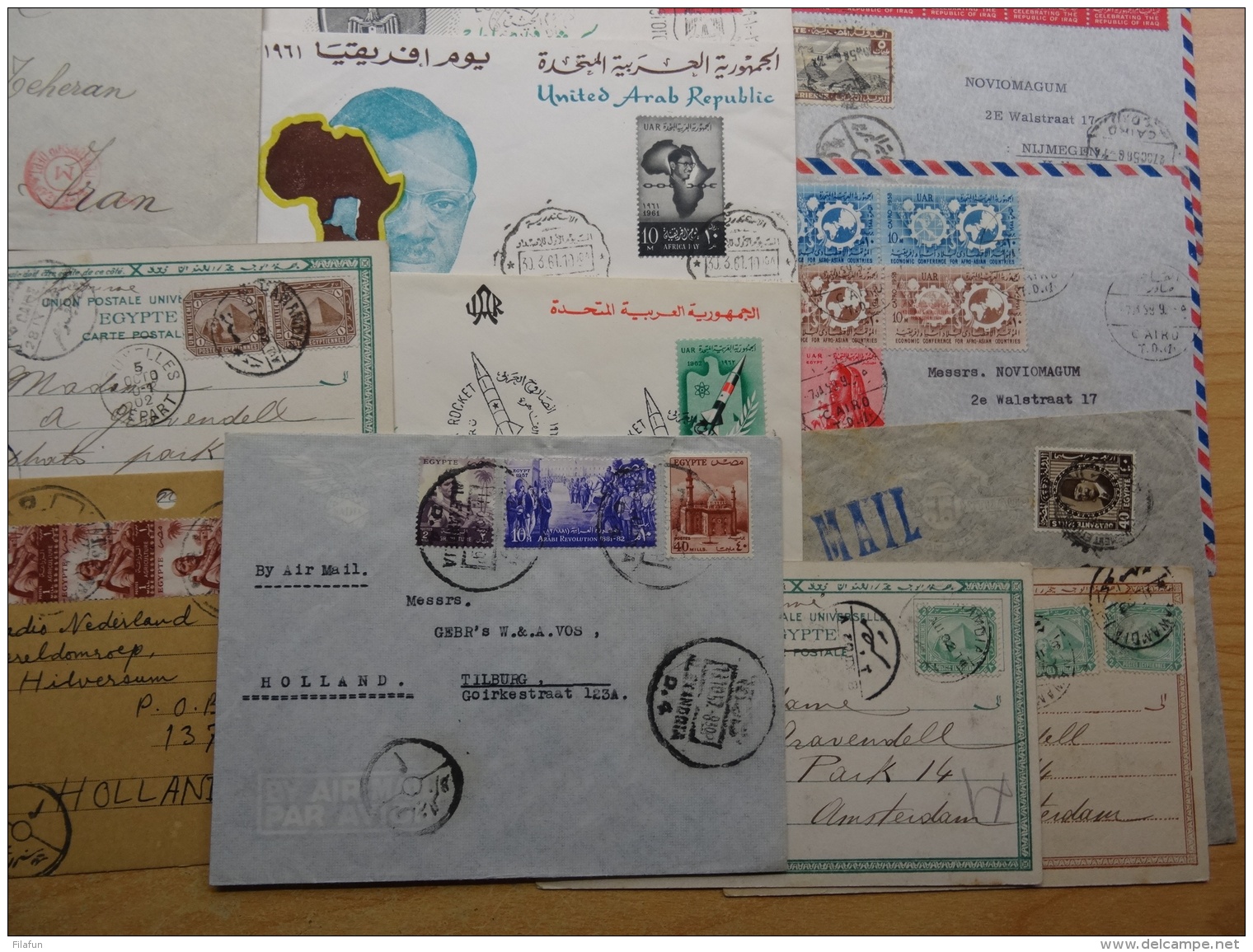 Egypt - Nice Lot Of 25 Covers And Cards - Brieven En Documenten