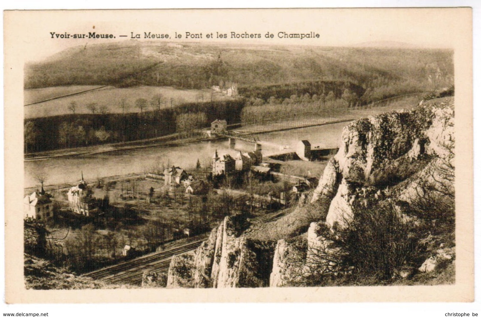 CPA Yvoir Sur Meuse, Le Pont Et Les Rochers De Chalpalle (pk41666) - Yvoir