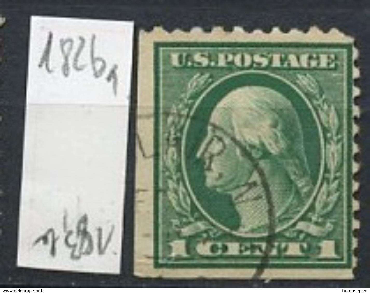 Etats Unis - Vereinigte Staaten - USA 1912-15 Y&T N°182bg - Michel N°189ADol (o) - 1c G Washington - Oblitérés