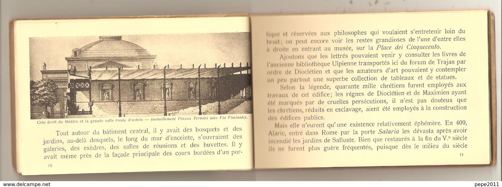 Carnet ROME ROMA  Thermes De Diocletien J Ripostelli Textes Explicatifs Gravures Et 7 Cartes Postales - Other Monuments & Buildings