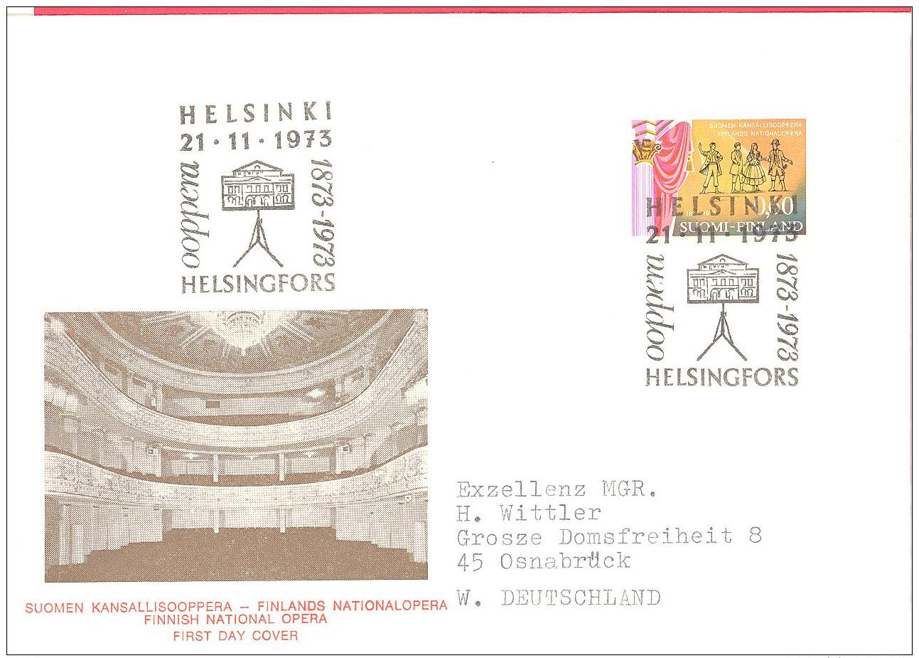 Soumi / Finland  Michel #  740   FDC   Exzellenz MGR. H. Wittler  Erzbischof - FDC