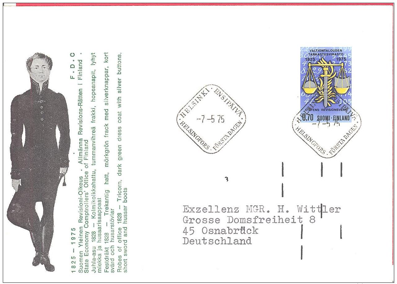 Soumi / Finland  Michel #  766     FDC   Exzellenz MGR. H. Wittler  Erzbischof - FDC