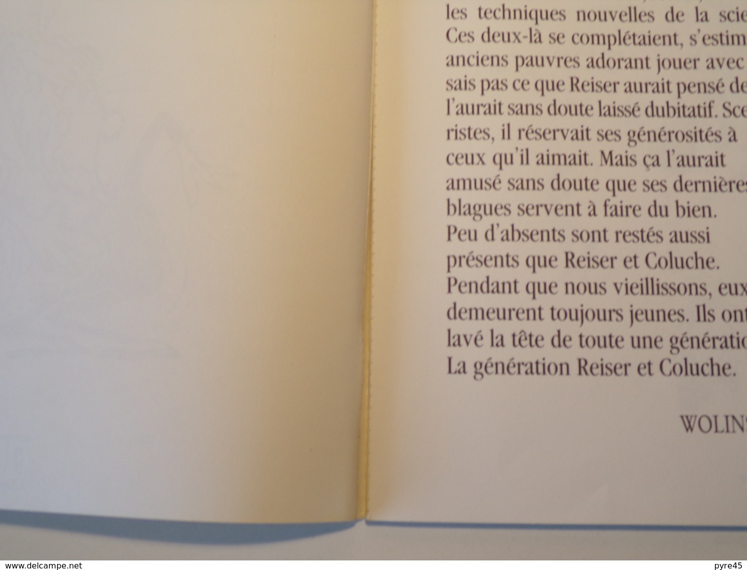 Y'en Aura Pour Tout Le Monde Reiser . Coluche , 1989 , 63 Pages - Reiser