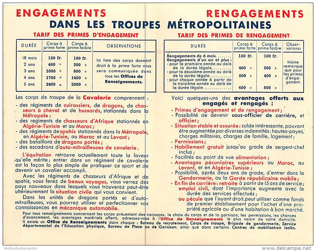 260118A - MILITARIA Prime D'engagement Troupes CHASSEURS A CHEVAL CAVALERIE METROPOLITAINE Cuirassier - Autres & Non Classés