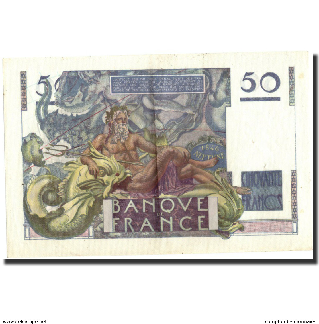 France, 50 Francs, 50 F 1946-1951 ''Le Verrier'', 1946, 1946-05-02, SUP - 50 F 1946-1951 ''Le Verrier''