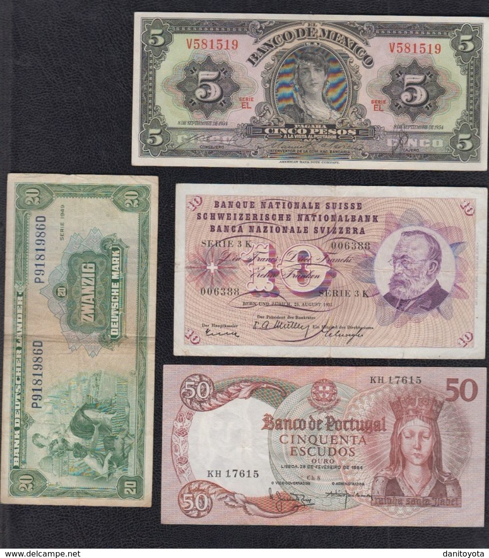 LOTE DE 12 BILLETES. ALEMANIA, FRANCIA, ITALIA, PORTUGAL, SUIZA... - Other - Europe