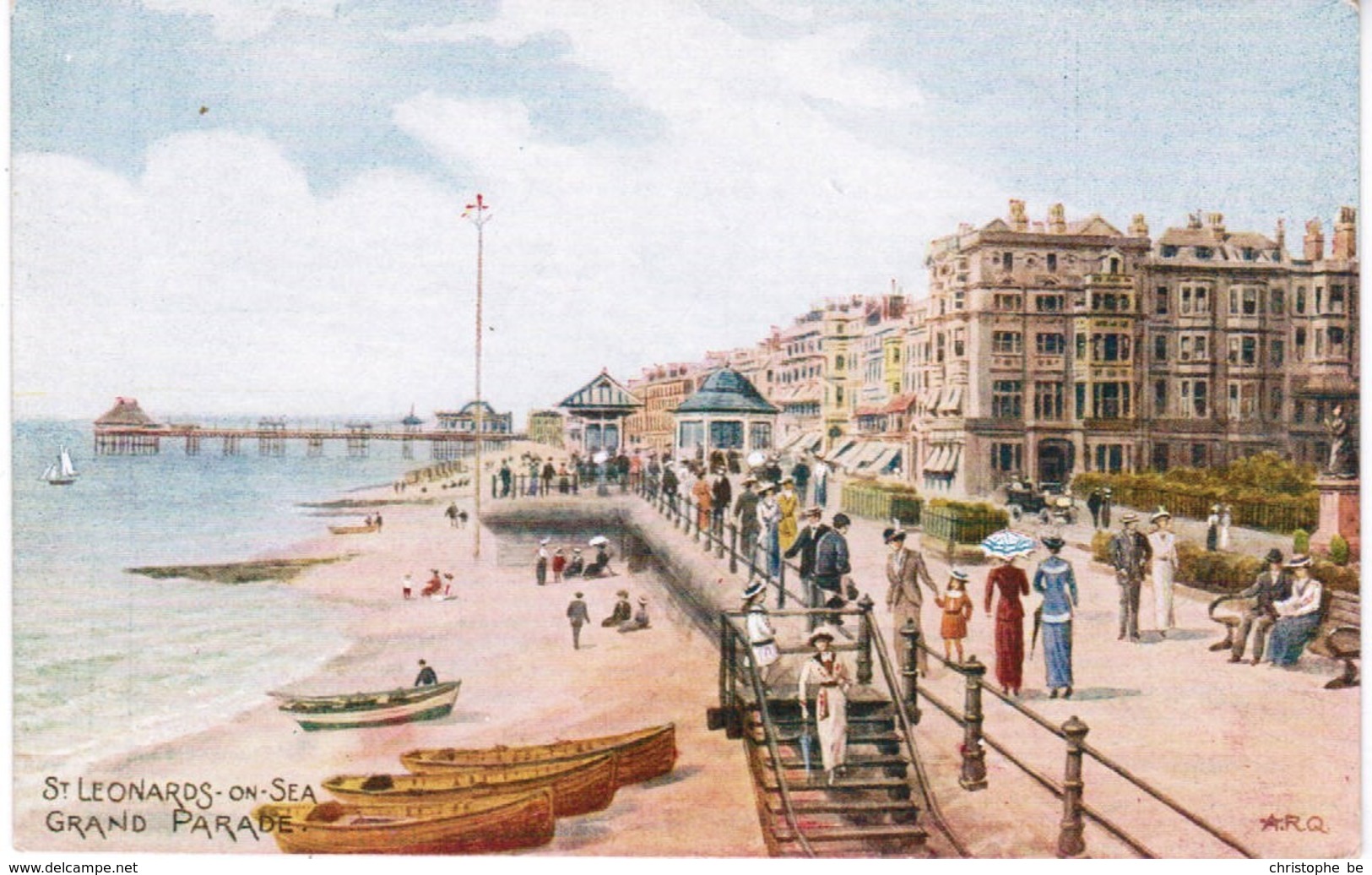 Old Postcard, St Leonards On Sea, Grand Parade (pk41675) - Hastings