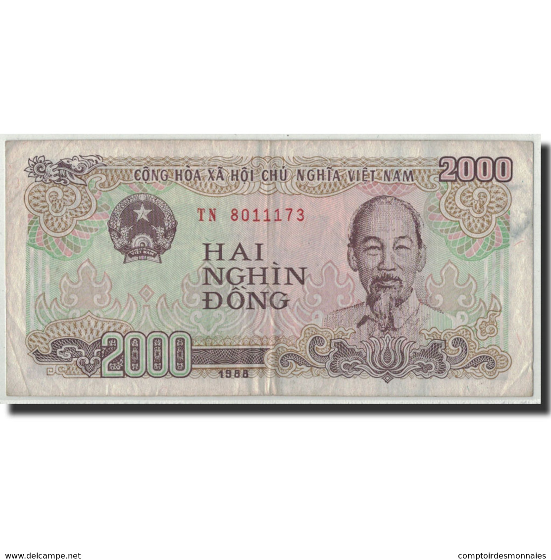 Billet, Viet Nam, 2000 D<ox>ng, 1998, KM:107a, TB - Vietnam