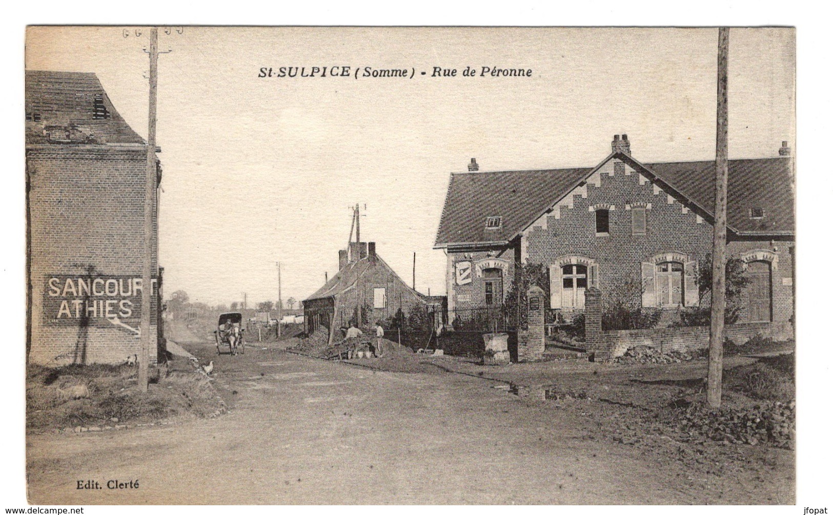 80 SOMME - SAINT SULPICE Rue De Péronne (voir Descriptif) - Other & Unclassified