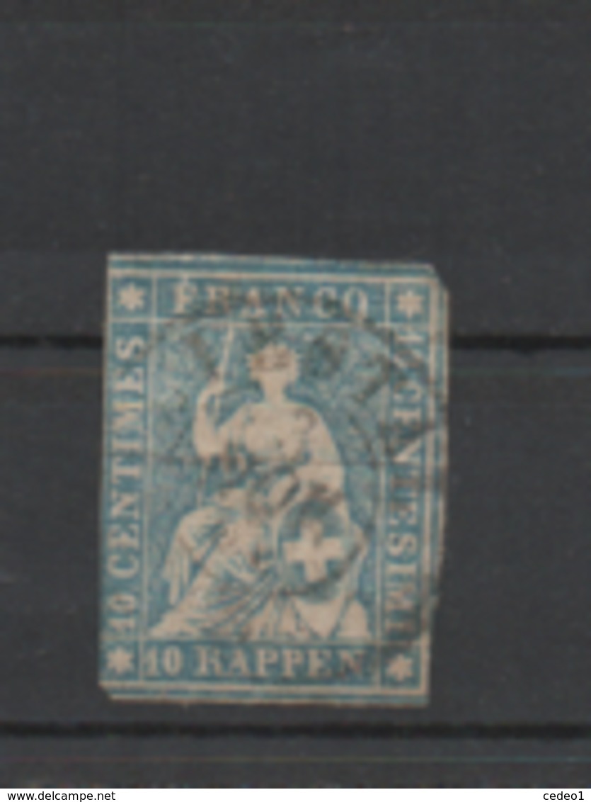 SUISSE  TIMBRE  NON-DENTELES     VOIR LE SCAN - Used Stamps