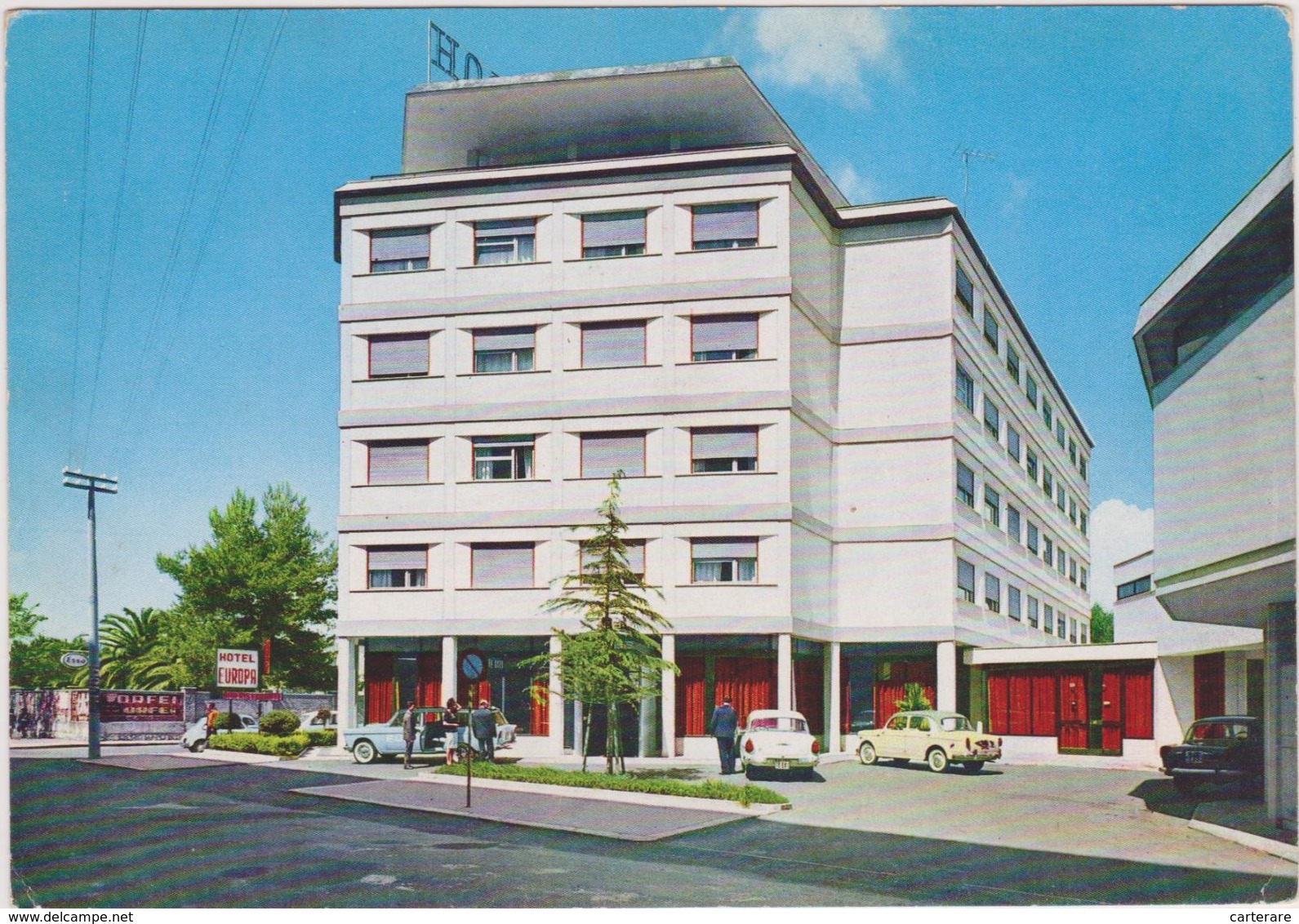 ITALIE,italia,lazio,LATIN A,hotel  Luxe Europa ,via E Filiberto,1955,esso,prés ROME - Latina