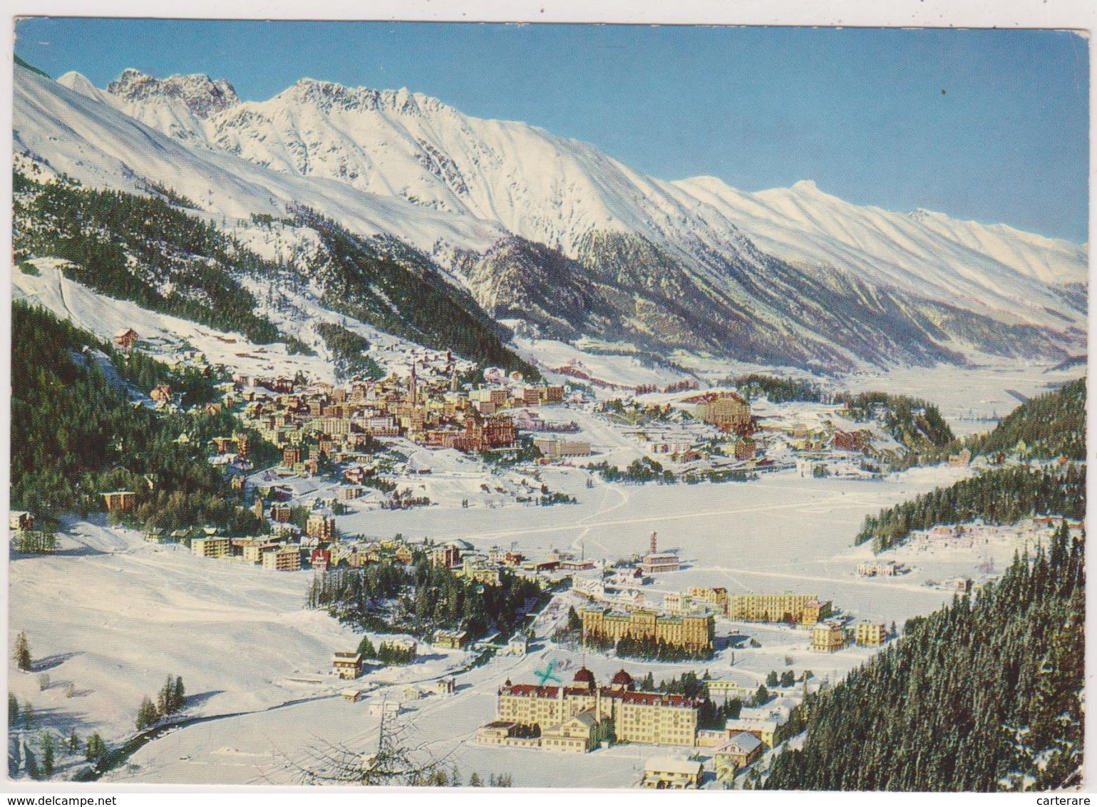 SUISSE,HELVETIA,SWISS,SCHWEIZ,SVIZZERA,SWITZERLAND,GRISONS,SAINT  MORITZ En 1962,neige - Sankt Moritz