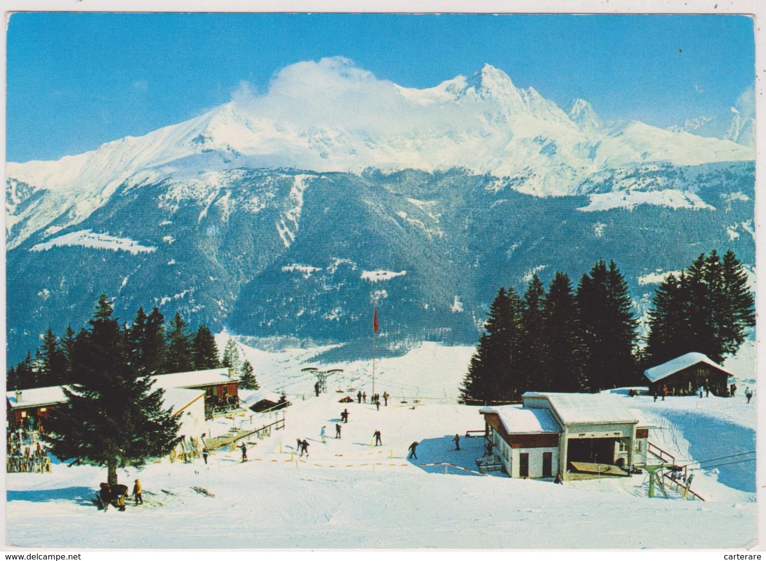 SUISSE,HELVETIA,SWISS,SCHWEIZ,SVIZZERA,SWITZERLAND ,GRISONS,SAVOGNIN,IL YA 45 ANS,albula,neige,ski,skieur - Savognin