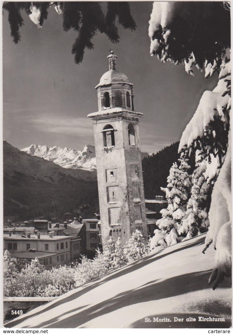 SUISSE,HELVETIA,SWISS,SCH WEIZ,SVIZZERA,SWITZERLAND ,GRISONS,SAINT  MORITZ En 1962,neige - St. Moritz