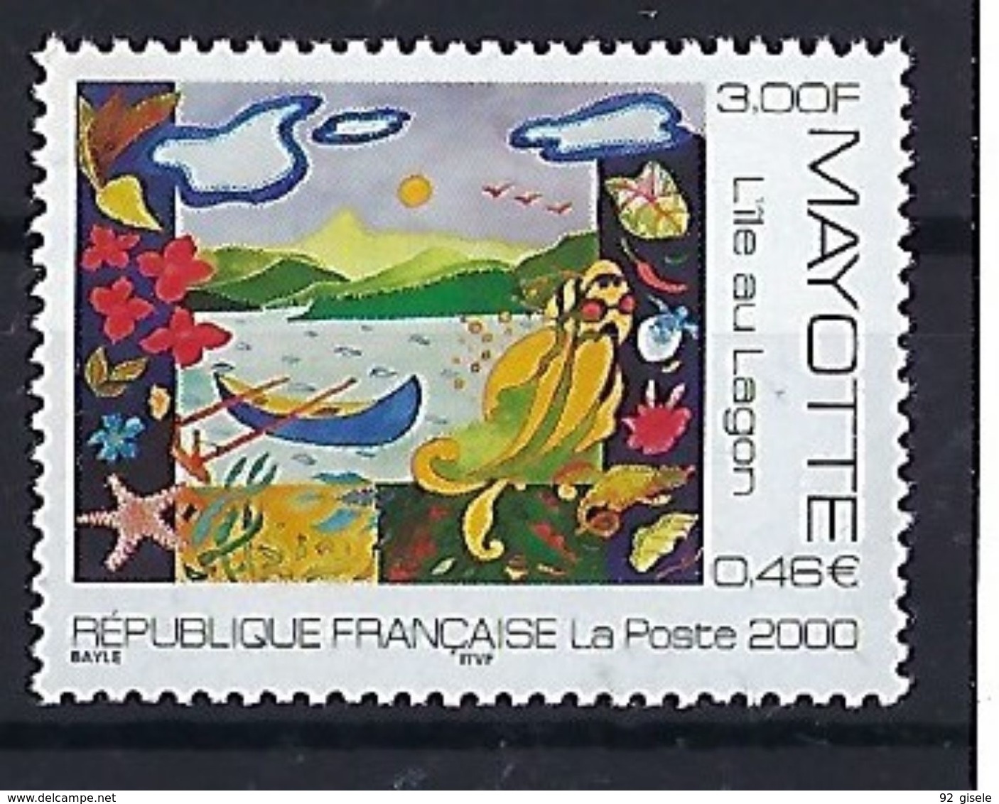 Mayotte YT 84 " L'île  Au Lagon " 2000 Neuf** - Neufs