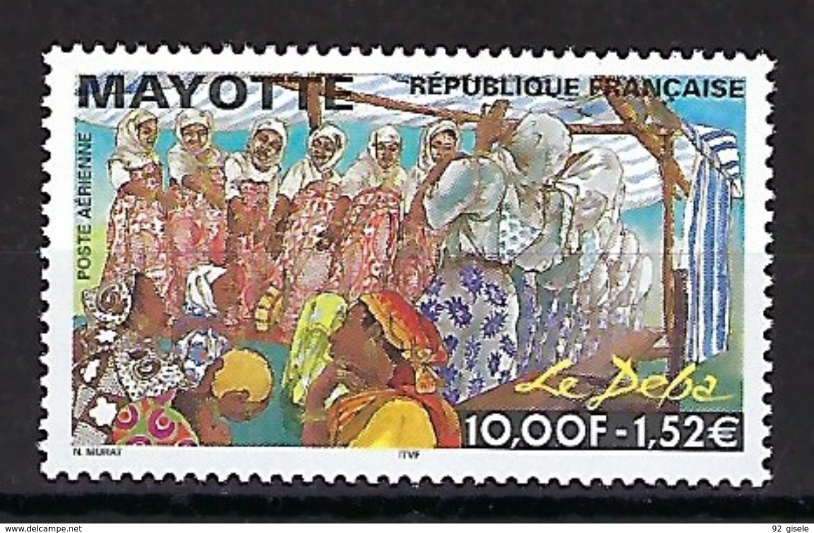 Mayotte Aerien YT 4 (PA) " Le Deba " 1999 Neuf** - Poste Aérienne