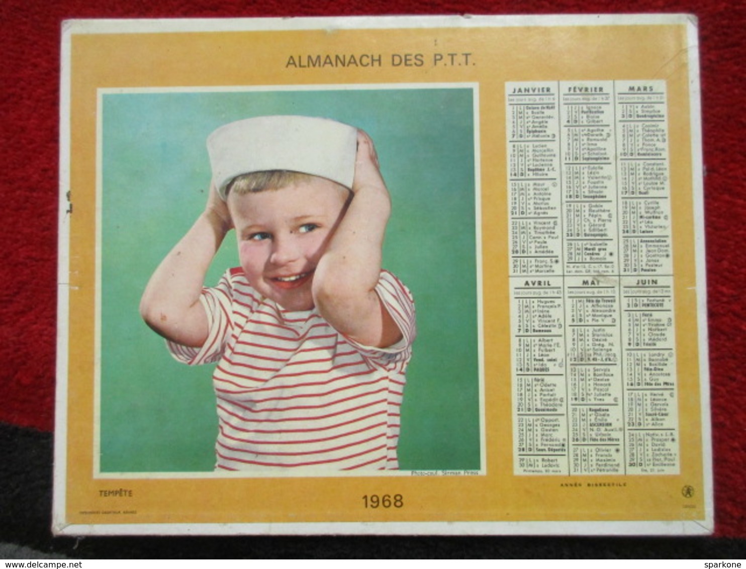 Almanach Des P.T.T. / De 1968 - Grand Format : 1961-70