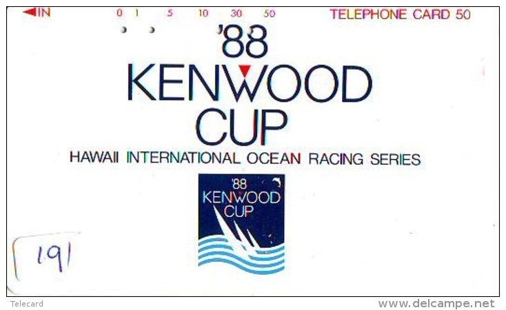 Télécarte HAWAII Sur JAPON - HAWAII Related (191)   Telefonkarte Phonecard Japan -  '88 KENWOOD CUP - Paysages