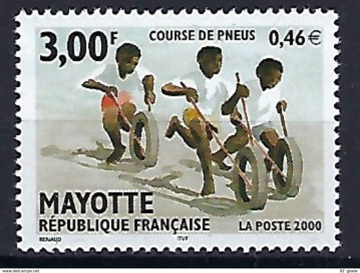 Mayotte YT 88 " Course De Pneus " 2000 Neuf** - Neufs