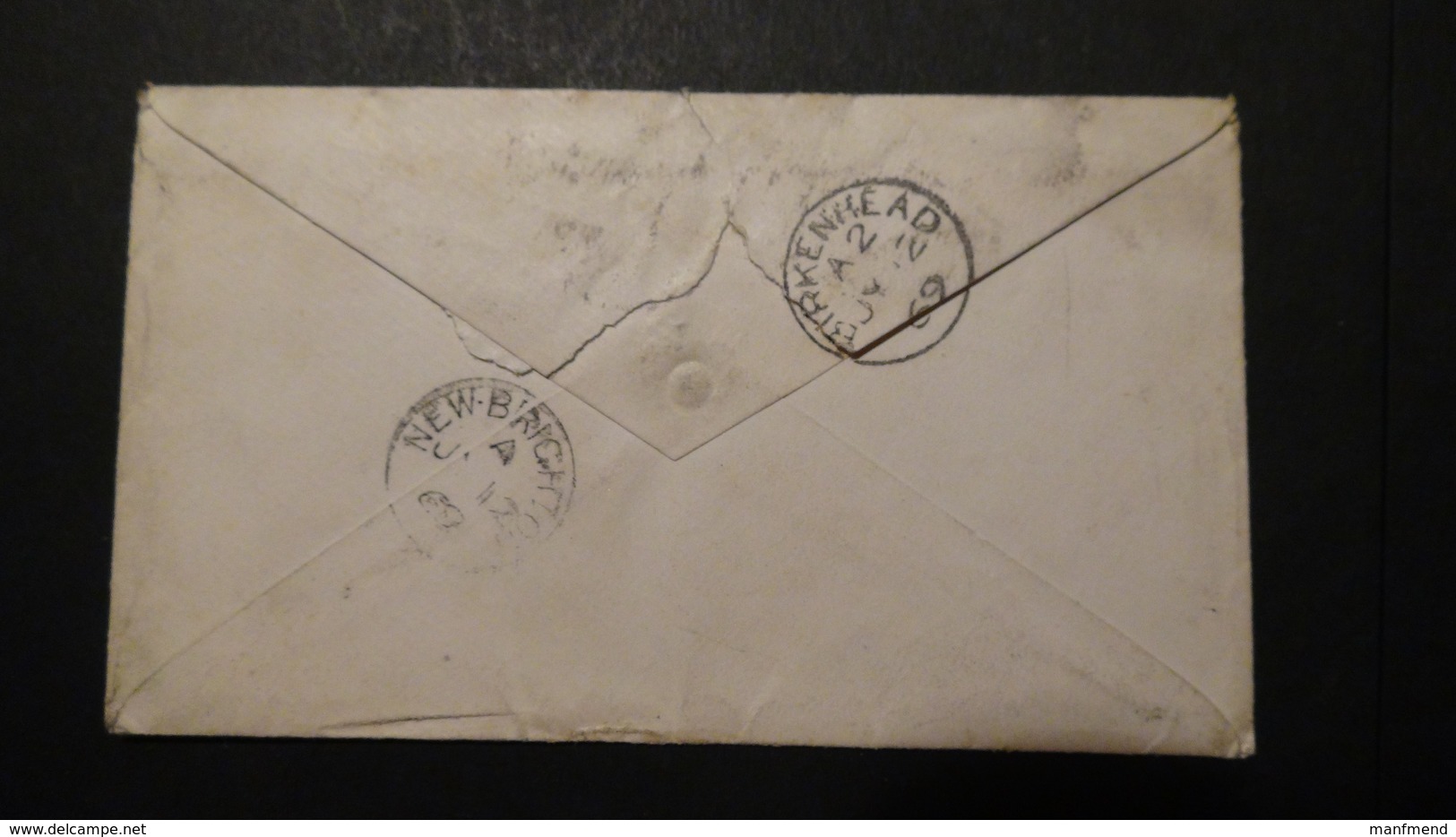 Great Britain - 1864 - Mi:GB 16, Sn:GB 33, Yt:GB 26 - On Envelope Hexham 11.07.1869 - Look Scan - Briefe U. Dokumente