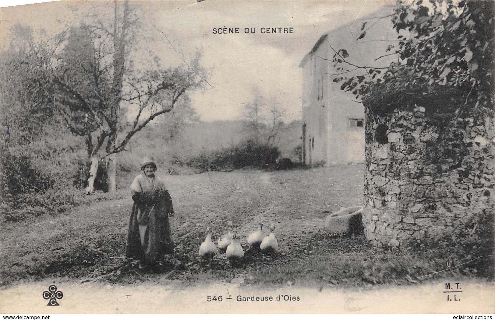 Scène Du Centre.    87       Gardeuse D'oies              (voir Scan) - Otros & Sin Clasificación