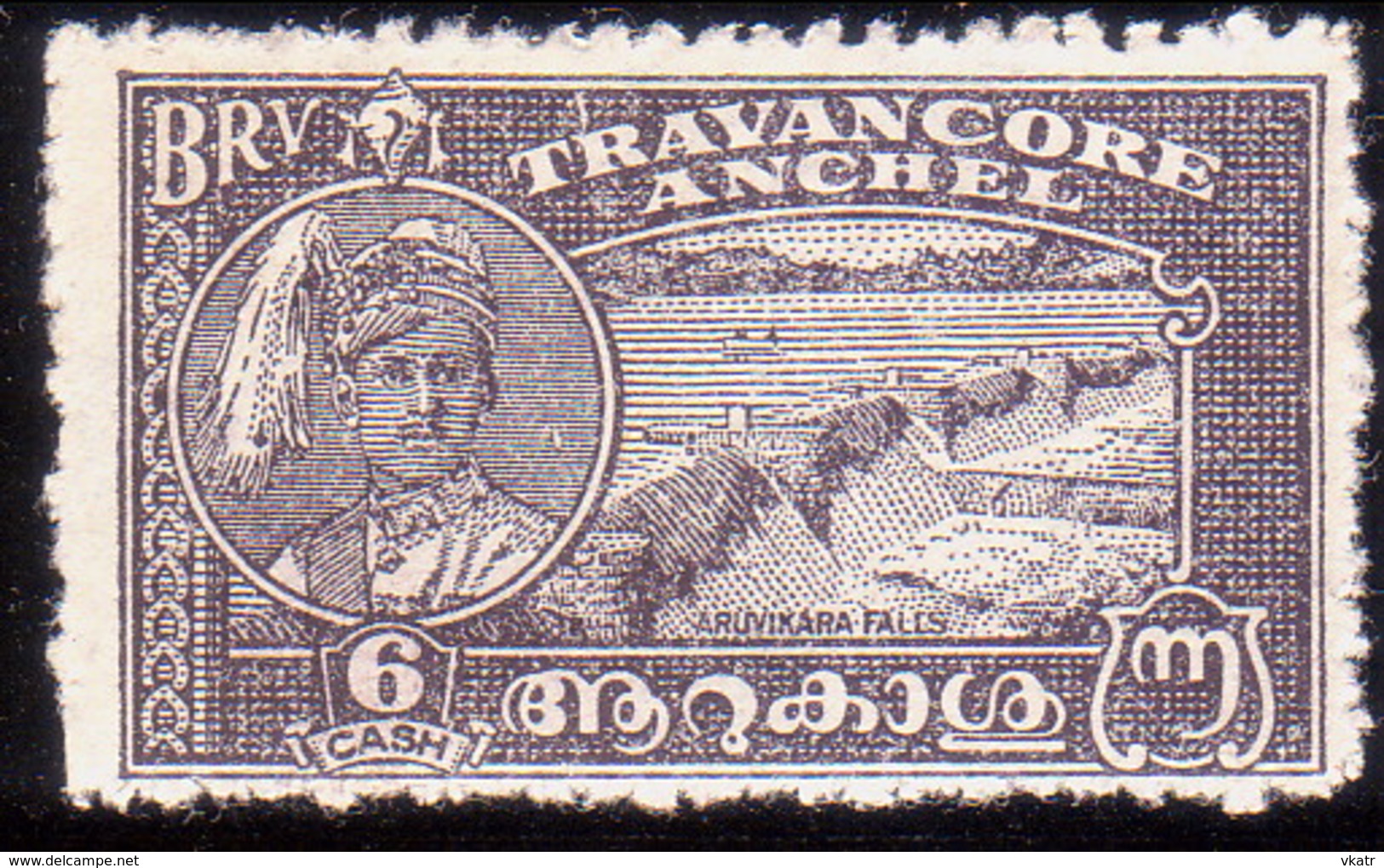 INDIA TRAVANCORE 1941 SG #71b 6ca MNG Perf.12 CV £35 - Travancore