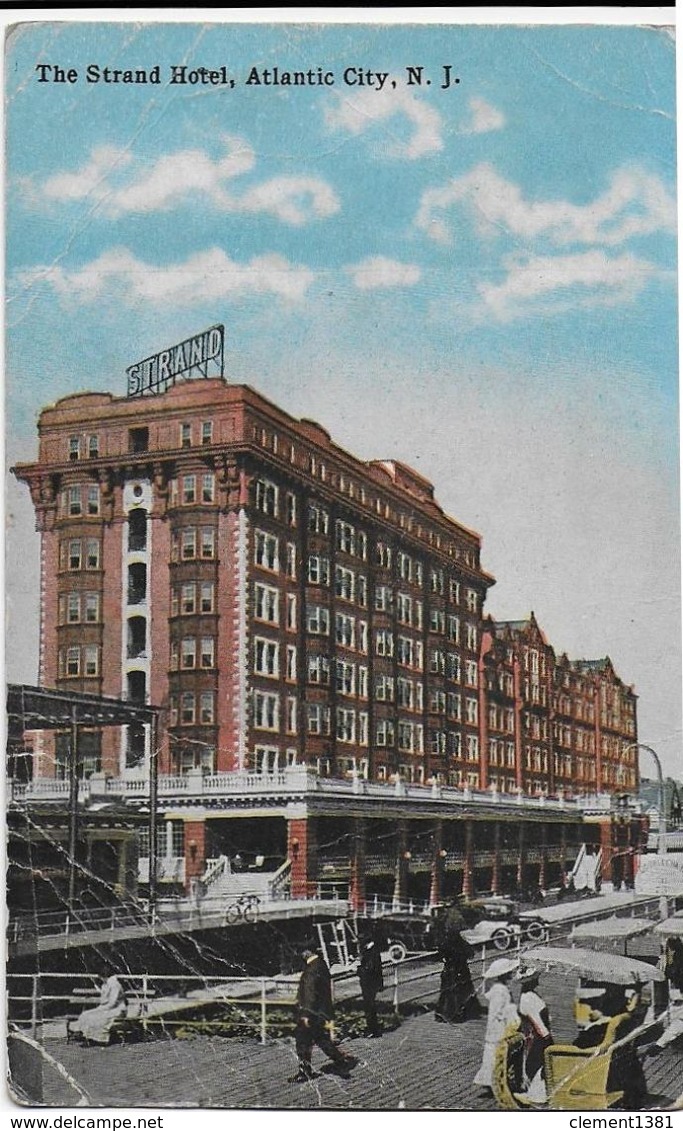 Etats Unis Usa Atlantic City The Strand Hotel 1918 - Atlantic City