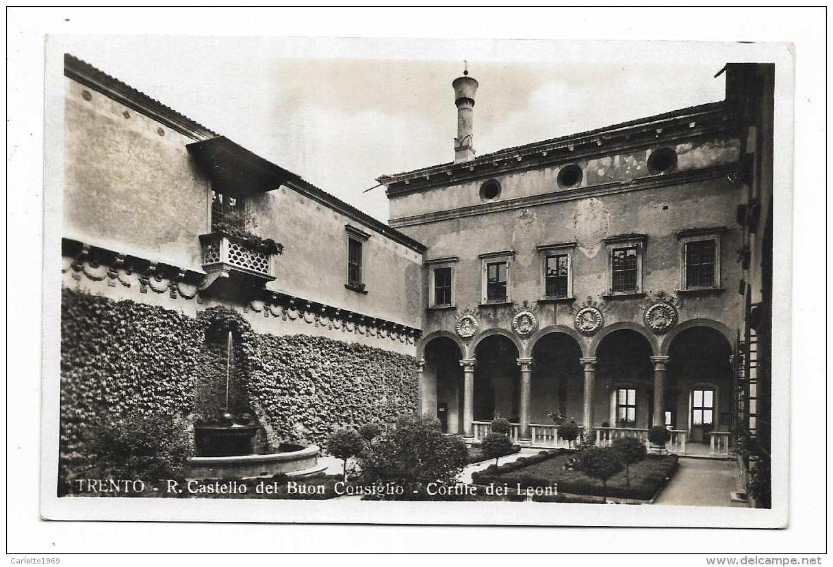 TRENTO CASTELLO DEL BUON CONSIGLIO - CORTILE DEI LEONI  VIAGGIATA FP - Trento