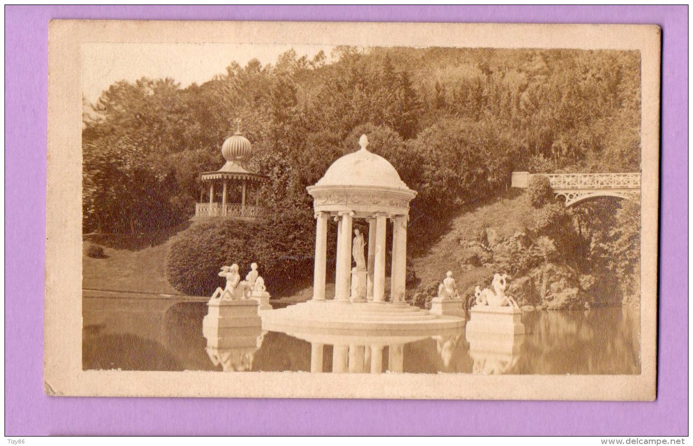 Fotografia D'epoca Su Cartoncino - Genova Villa Pallavicini - Luoghi