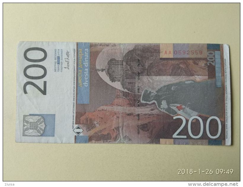 200 Dinara 2001 - Serbia