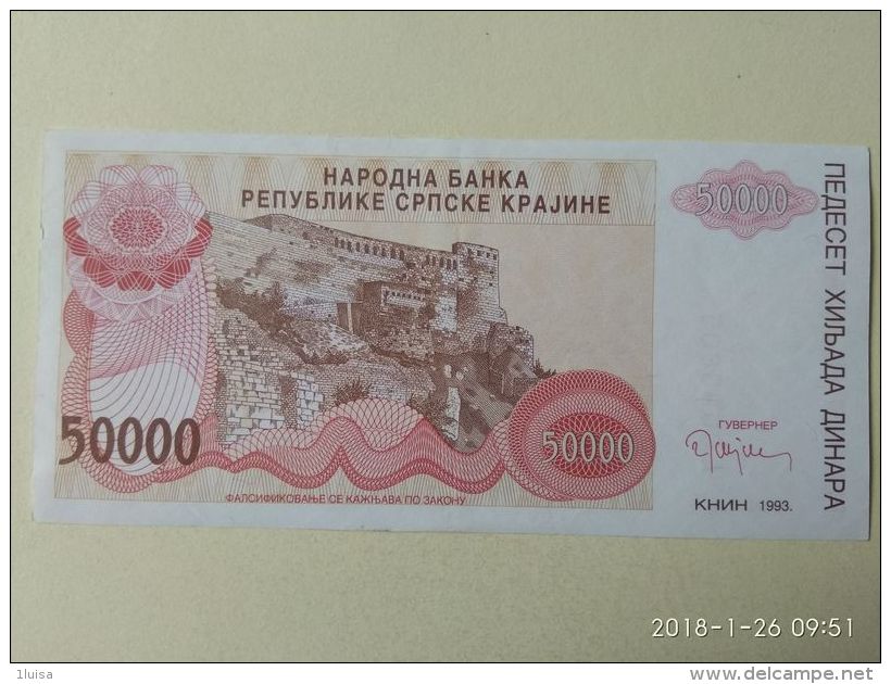 50000 DINARA 1993 - Serbia