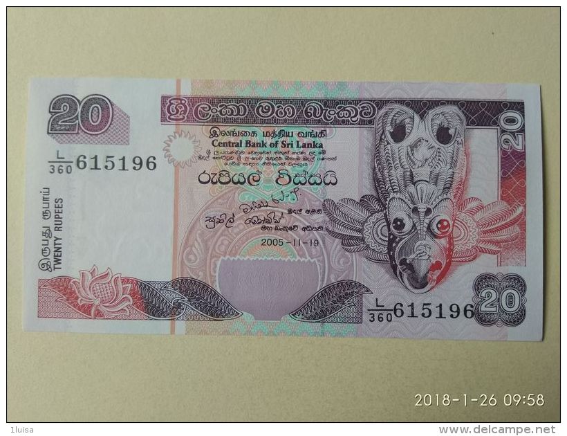 20 Rupees 2005 - Sri Lanka