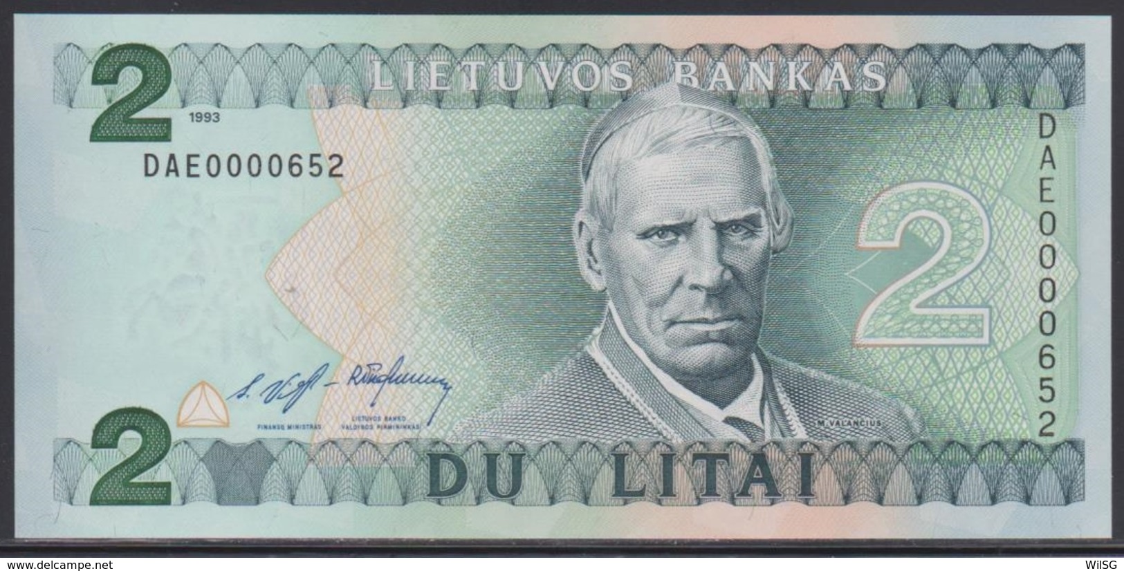 Lithuania 2 Litai 1993 UNC - Lituania