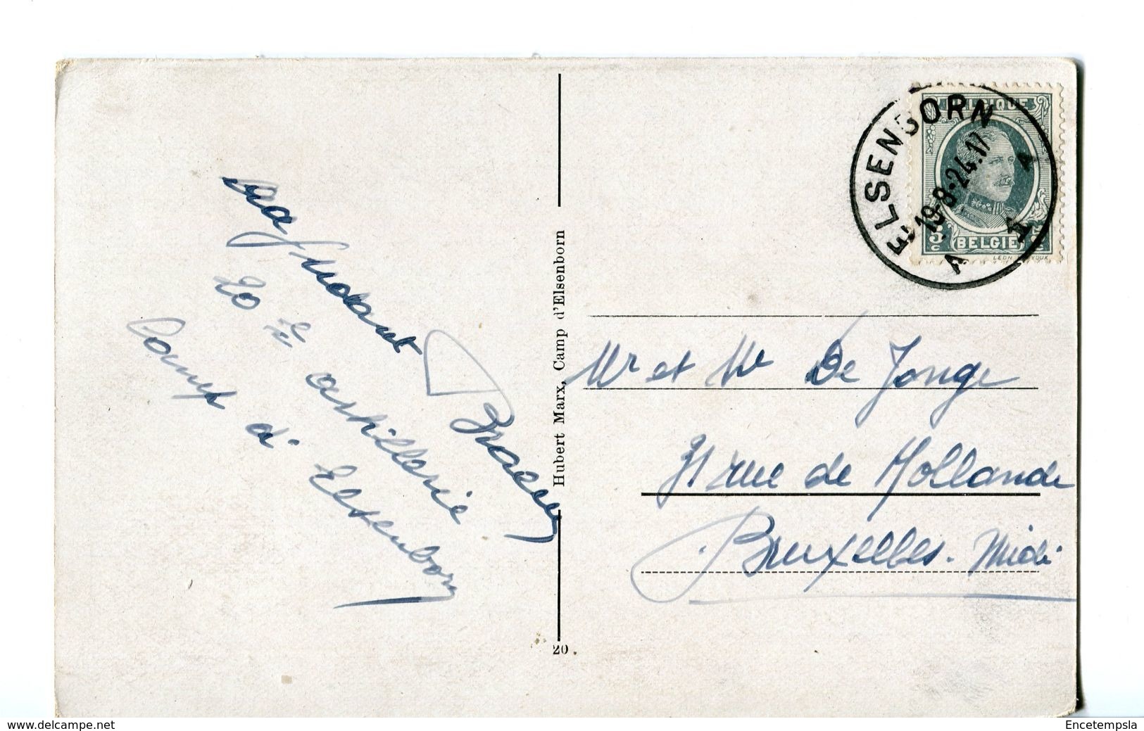 CPA - Carte Postale  - Belgique-Buetgenbach - Camp D'Eisenborn - 1924 (CP226) - Butgenbach - Buetgenbach