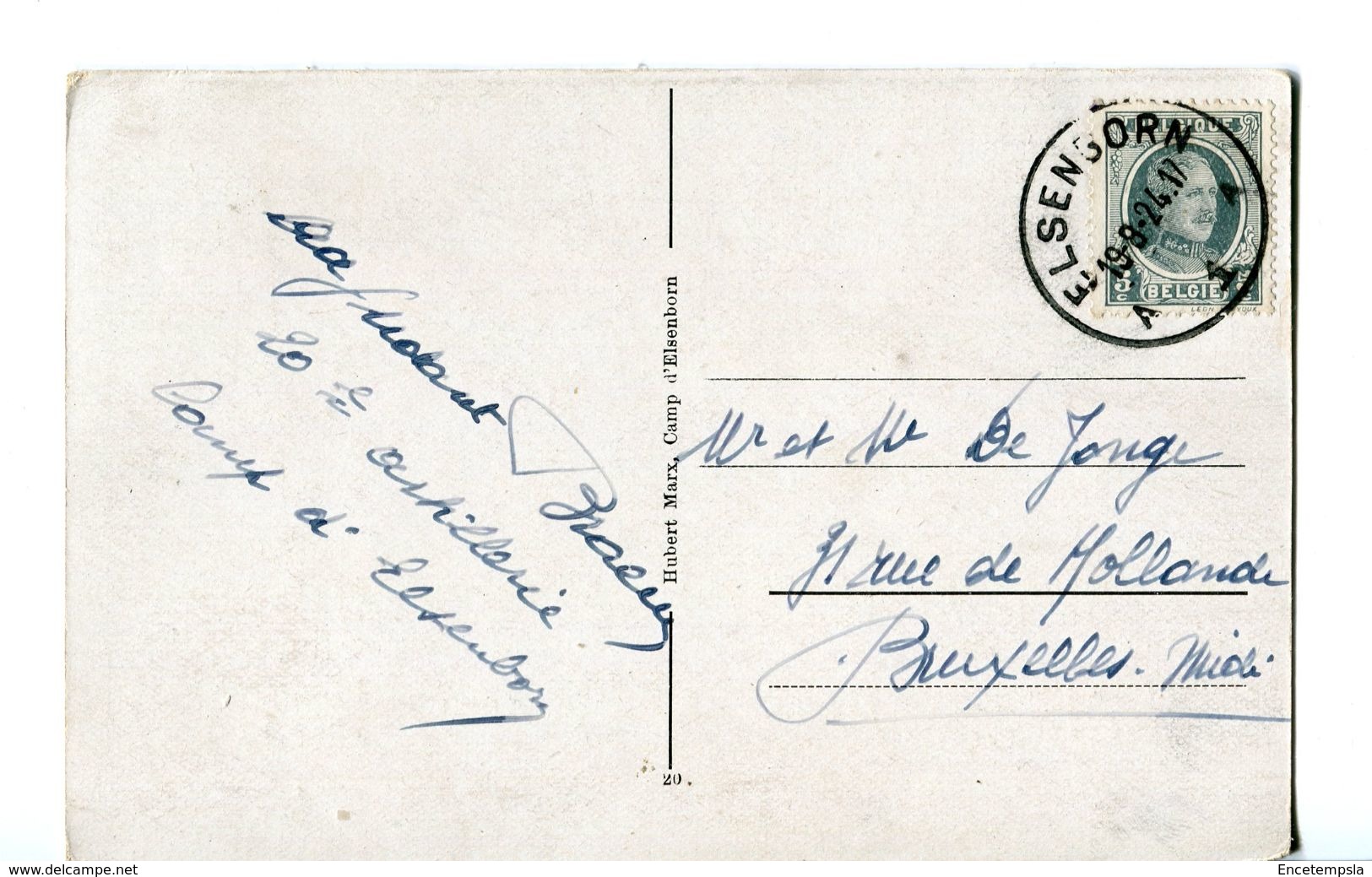 CPA - Carte Postale  - Belgique-Buetgenbach - Camp D'Eisenborn - 1924 (CP226) - Bütgenbach